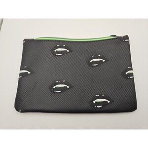 Vampire Mouth IPSY Glam Makeup Bag Pretty Wicked Halloween Fangs Black Lips Grn